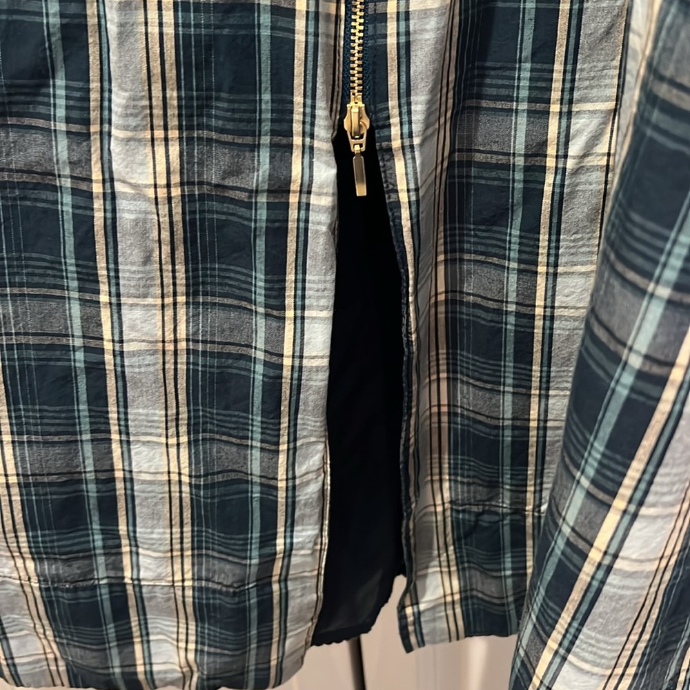 Anthropologie Blue Plaid Midi Dress - Picture 4 of 4